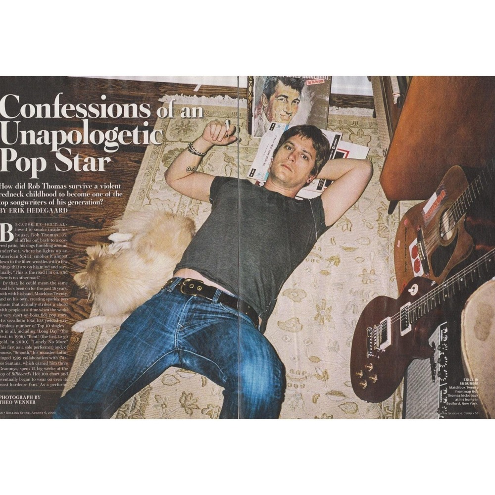 Rob Thomas Matchbox Twenty 2 Pages 2009 Rock Music Room Studio Lounge Decor